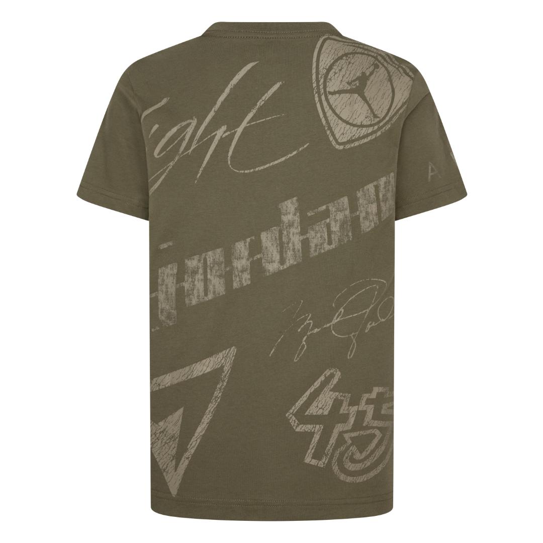 Jordan Boys Elements Olive Green T-Shirt (Big Kids)
