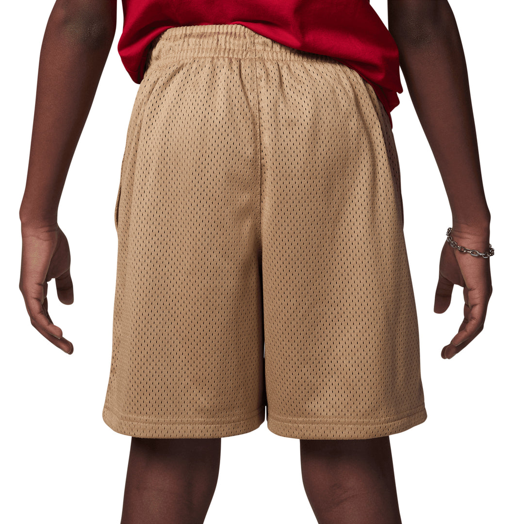 Jordan Boys MJ MVP Mesh Brown Shorts (Big Kids)