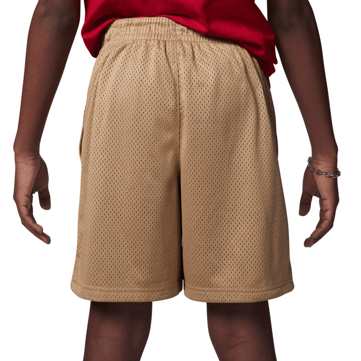 Jordan Boys MJ MVP Mesh Brown Shorts (Big Kids)