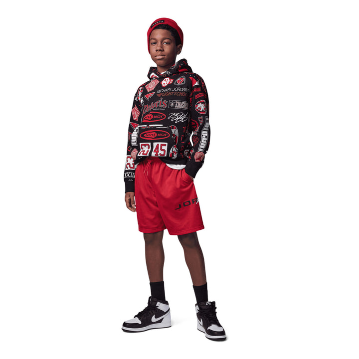 Jordan Boys  MJ Baseline Mesh Red Shorts (Big Kids)