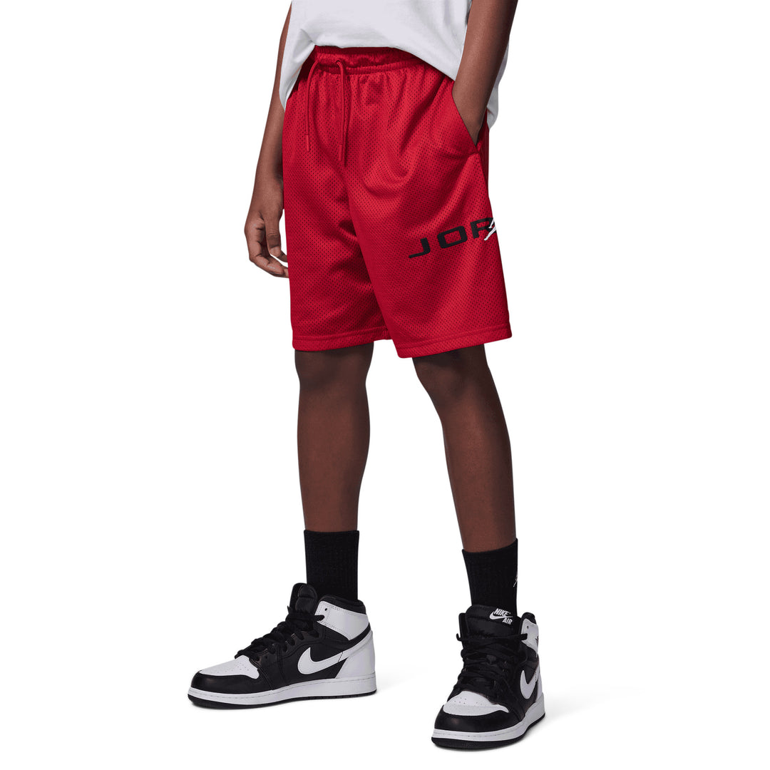 Jordan Boys  MJ Baseline Mesh Red Shorts (Big Kids)