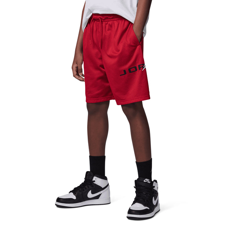 Jordan Boys  MJ Baseline Mesh Red Shorts (Big Kids)