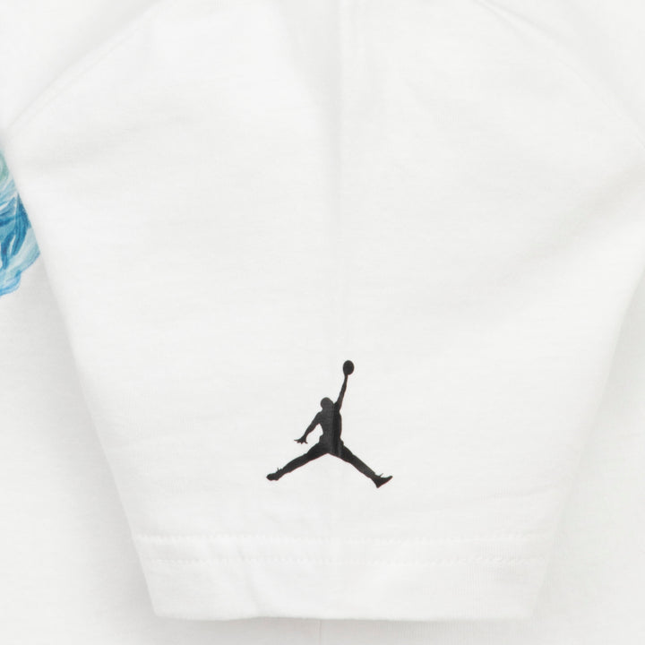 Jordan Boys AJ1 Wave White T-Shirt (Big Kids)