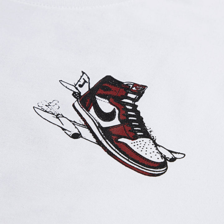 Jordan Boys Varsity Split T-Shirt White (Big Kids)