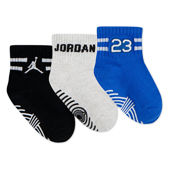 Jordan Boys 3-Pack MVP Non-Slip Grip Ankle Socks (Infant)