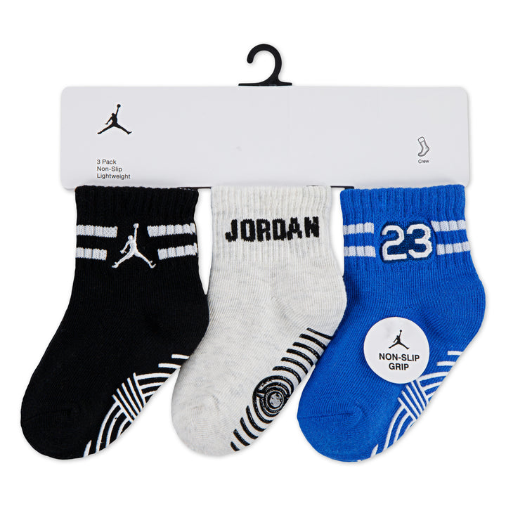 Jordan Boys 3-Pack MVP Non-Slip Grip Ankle Socks (Infant)