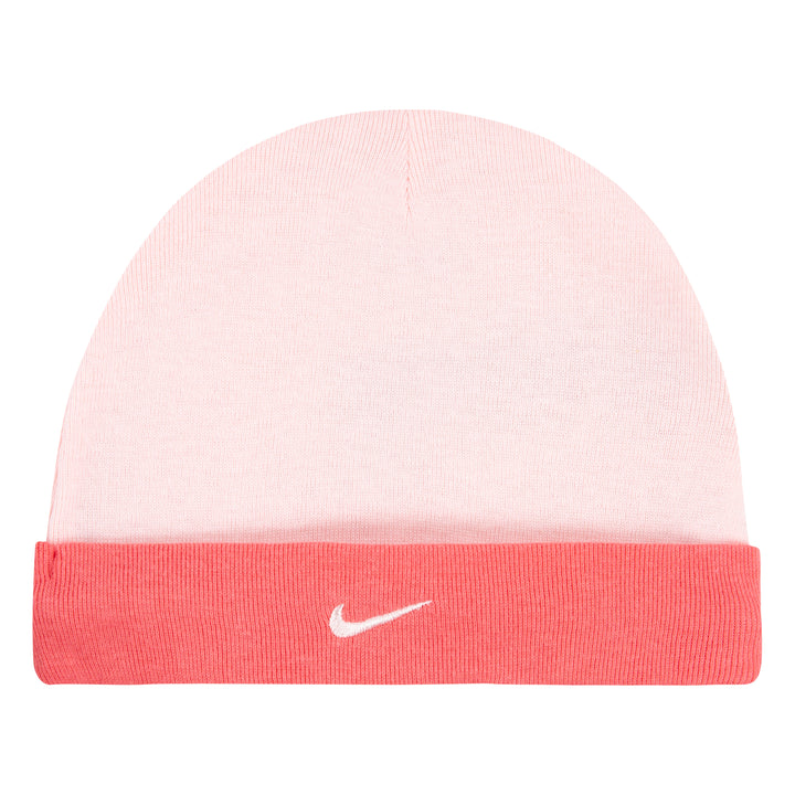 Nike 3-Piece Cloud-Dye Days Bodysuit, Hat & Bib Pink Set (Infant)