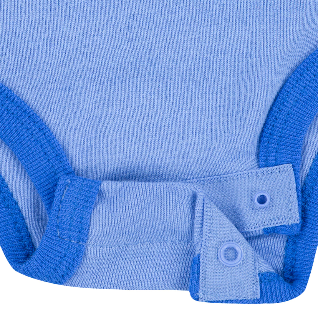 Nike 3-Piece Art of Play Bodysuit, Hat & Bib Blue Set (Newborn)