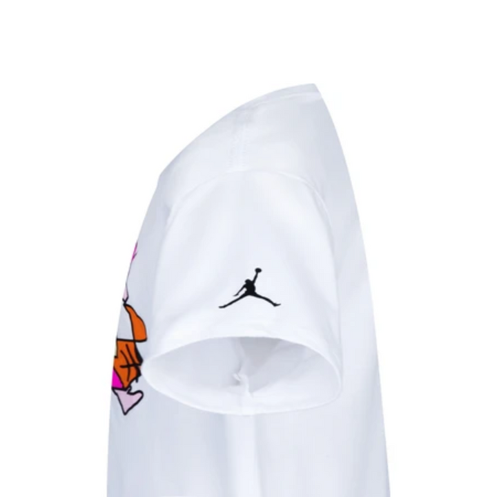 Jordan Girls Jumpman Street Style White T-Shirt (Big Kids)