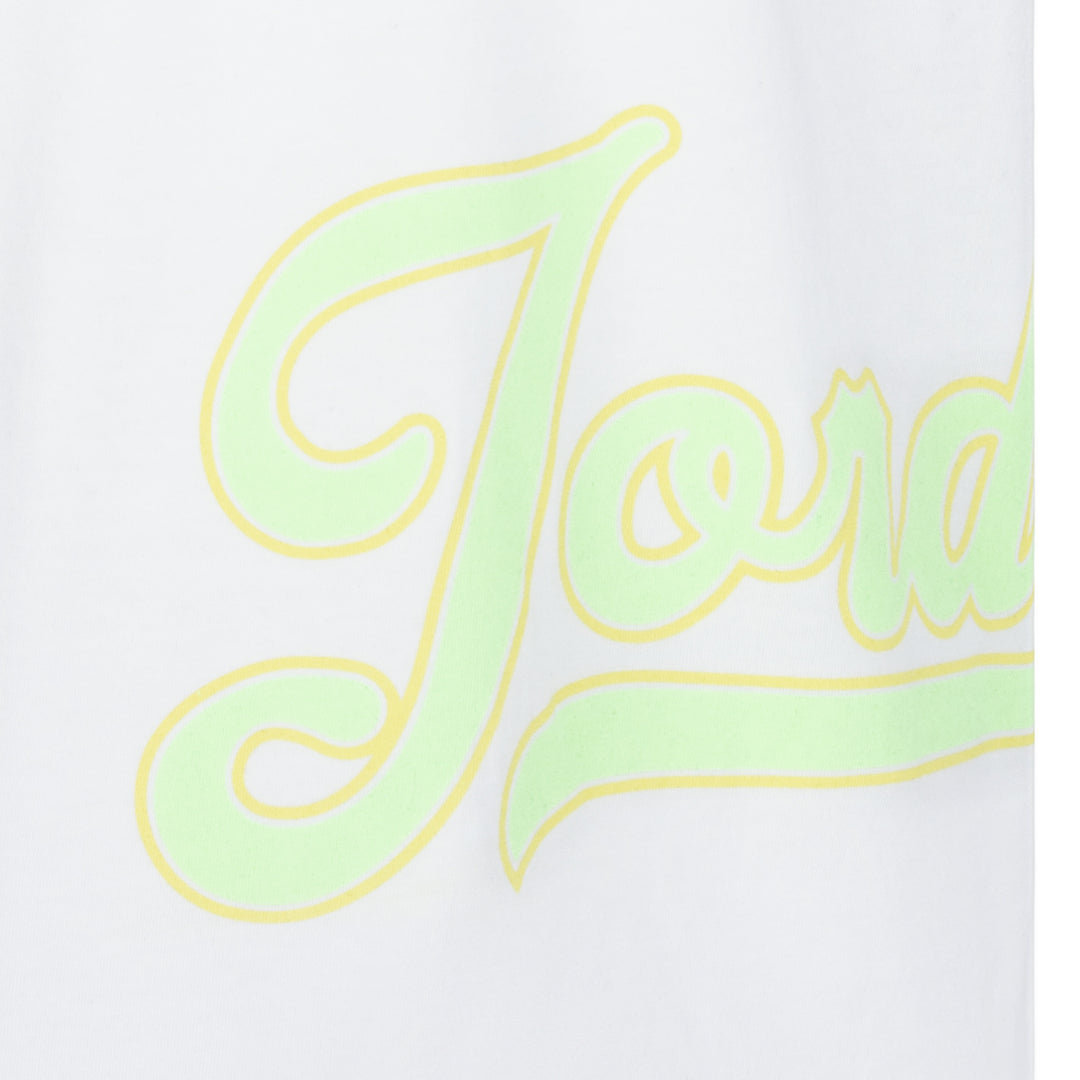 Jordan Girls Wrap Around White T-Shirt (Big Kids)