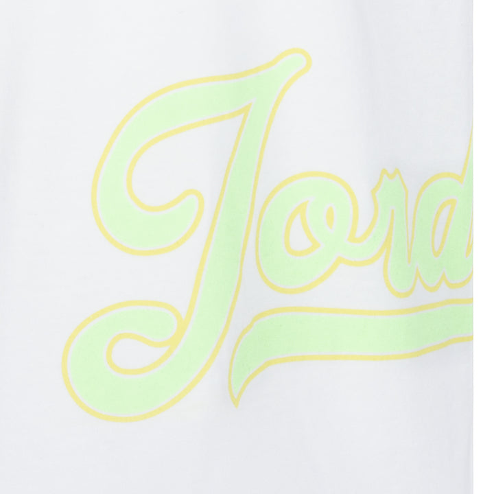Jordan Girls Wrap Around White T-Shirt (Big Kids)