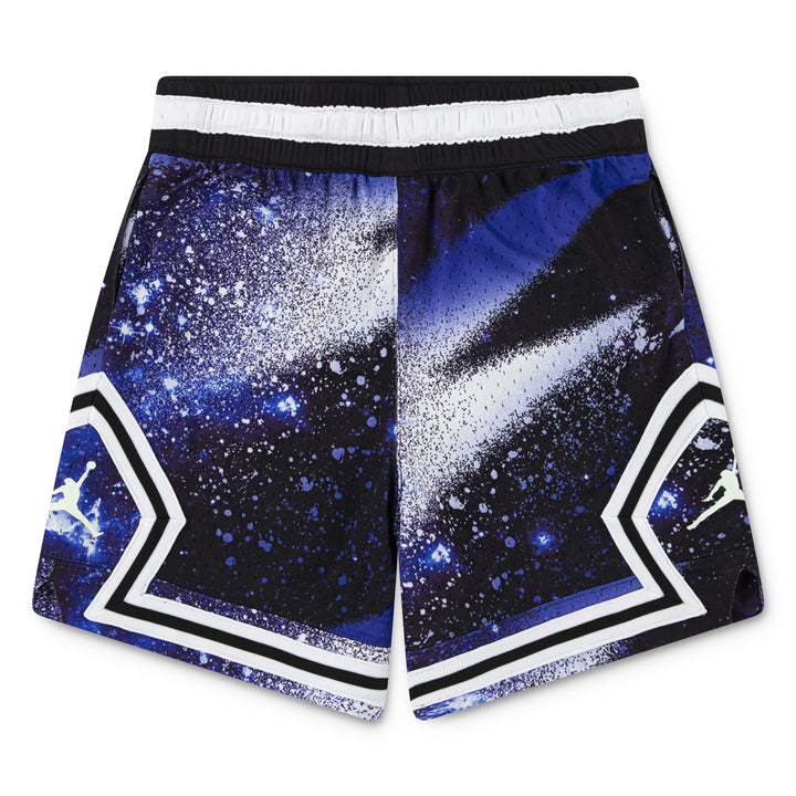 Jordan Boys MJ AOP Sport Diamond Black Shorts (Big Kids)