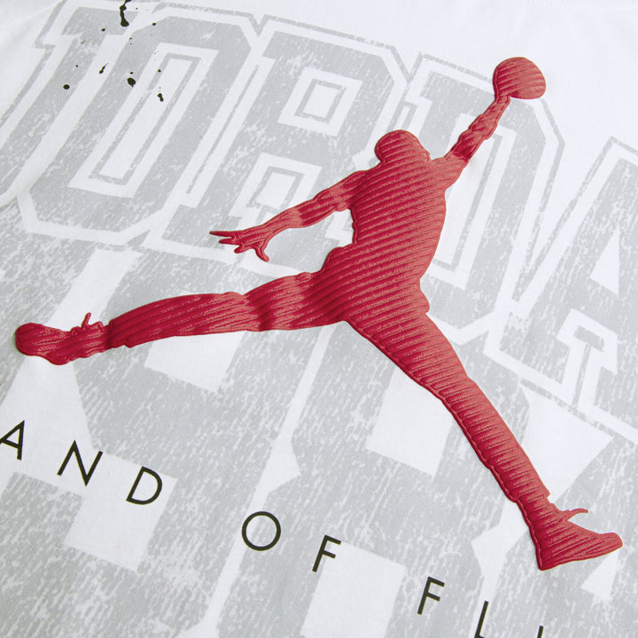 Jordan Boys Throwback Athletic White T-Shirt (Big Kids)