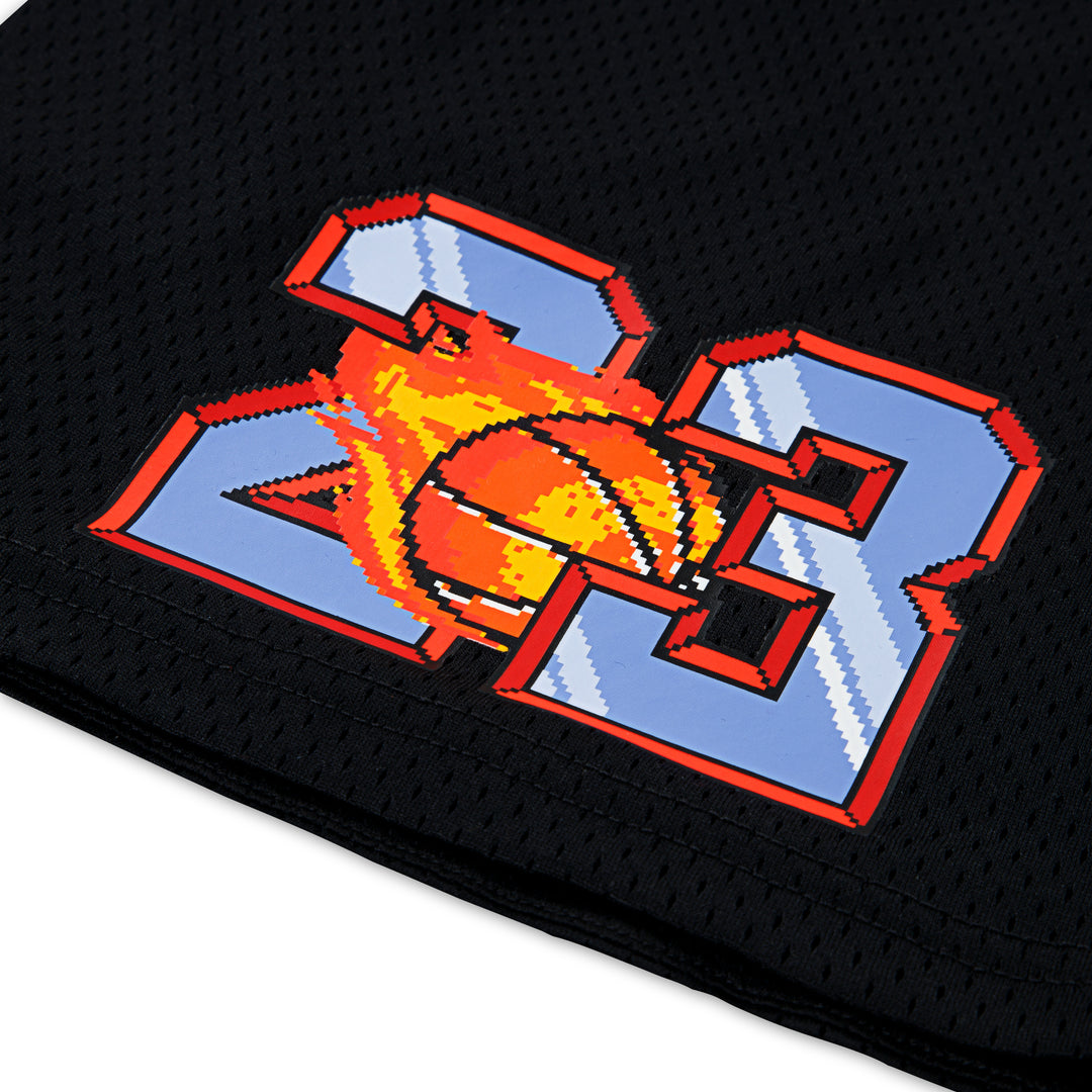 Jordan Boys Customized Air 23 Flame Black Shorts (Little Kids)