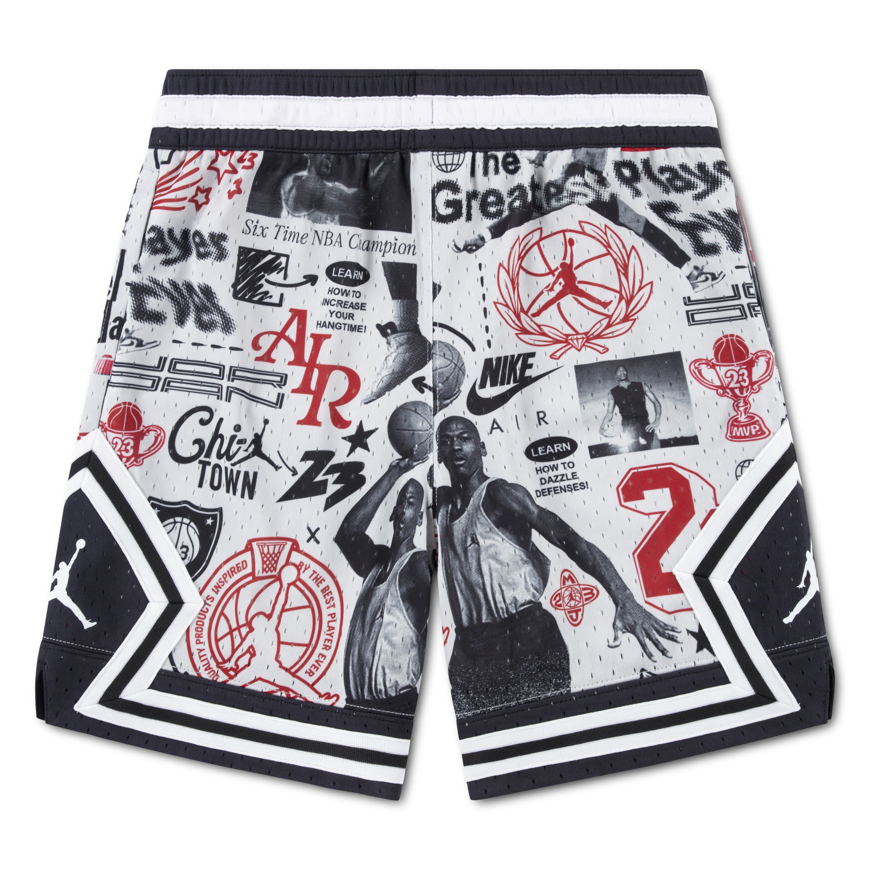 Jordan Boys MJ All-Over-Print Sport Diamond Shorts (Big Kids)