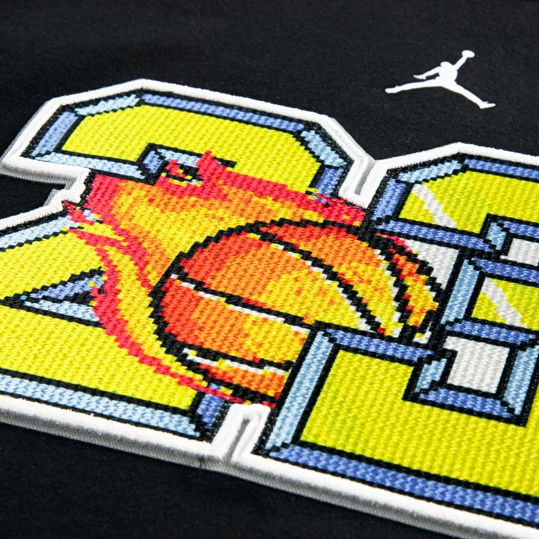 Jordan Boys Customized Air 23 Flame Black T-Shirt (Little Kids)