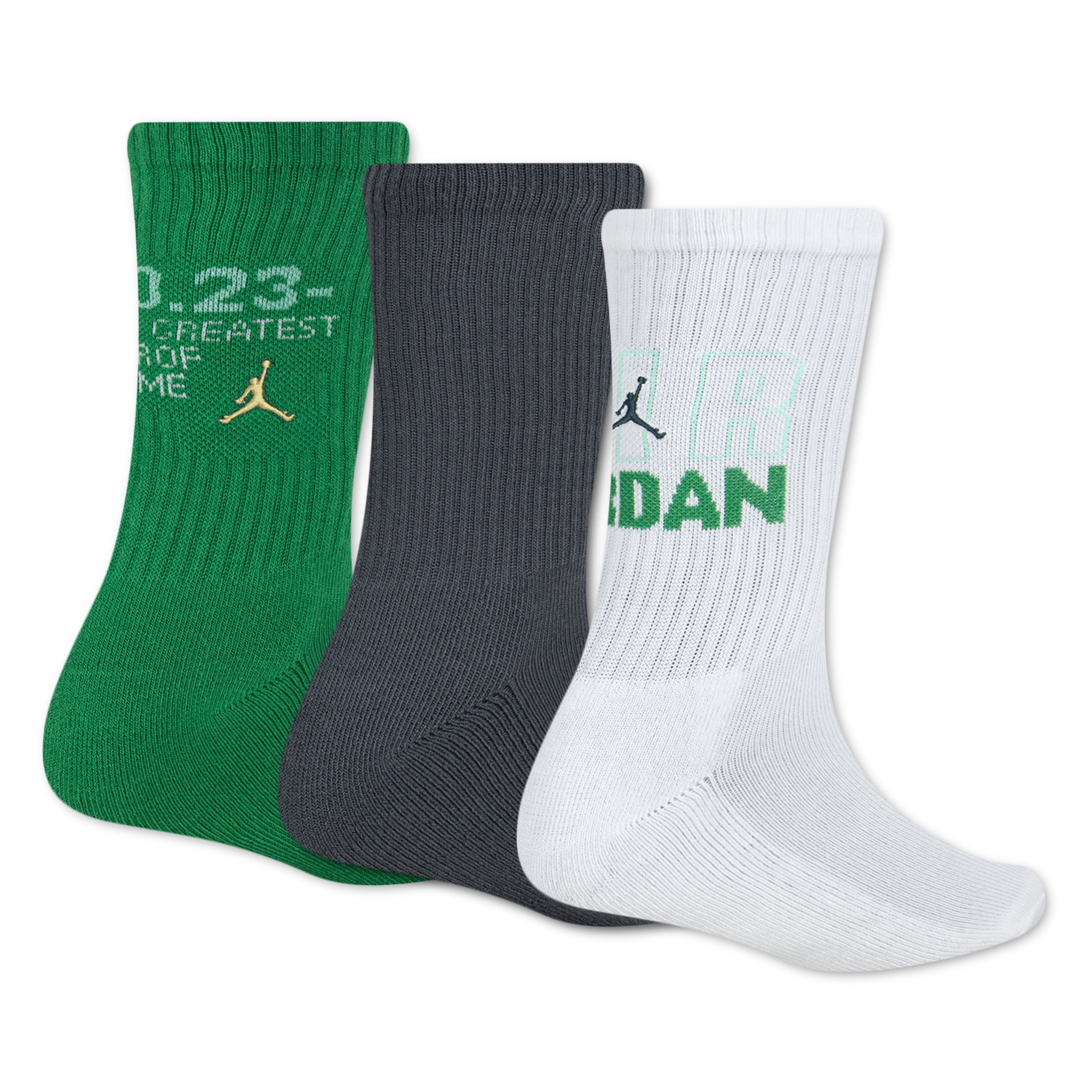 Jordan Boys 3-Pack MJ Legendary Crew Socks (Big Kids)