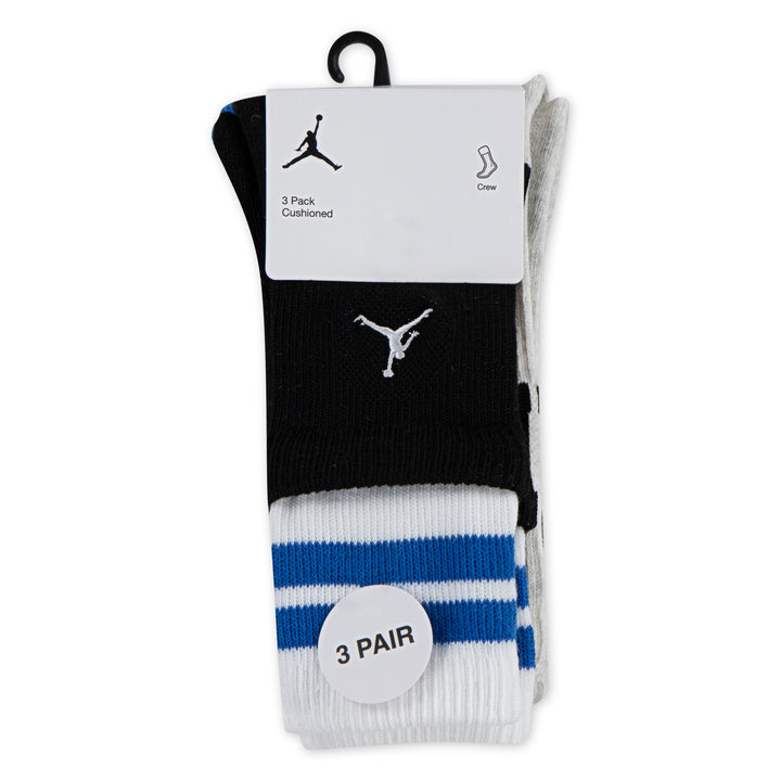 Jordan Boys 3-Pack MJ MVP Crew Socks (Big Kids)