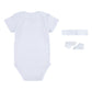 Jordan Girls 3-Piece 1st Baby Blue Bodysuit, Headband & Booties Gift Set (Newborn)