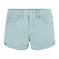 Levi's Girls Angled Fray Cuff Girlfriend Shorts Malachite Green (Big Kids)