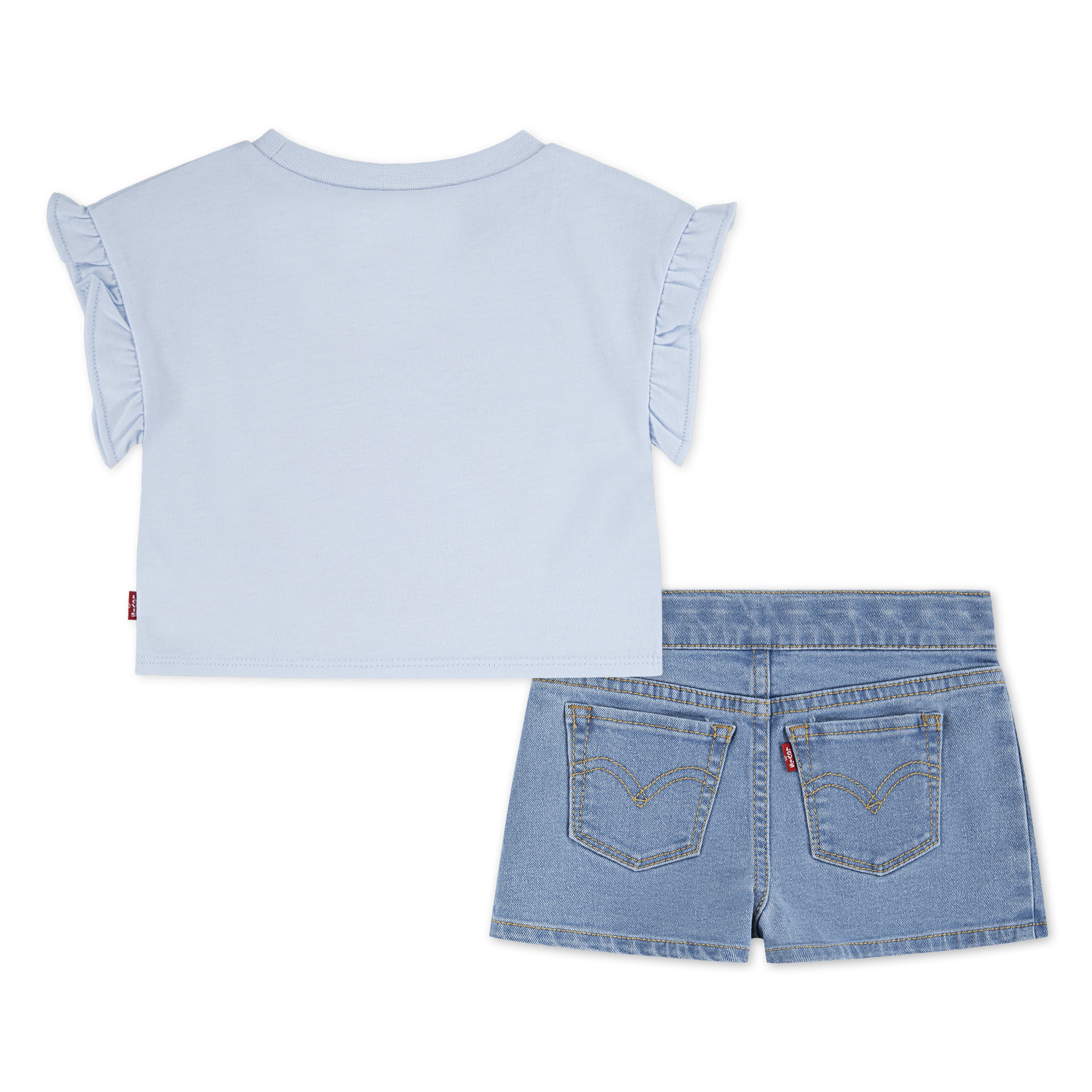 Levi's Girls 2-Piece Sleeveless Top & Pleated Shorts Set (Toddler)