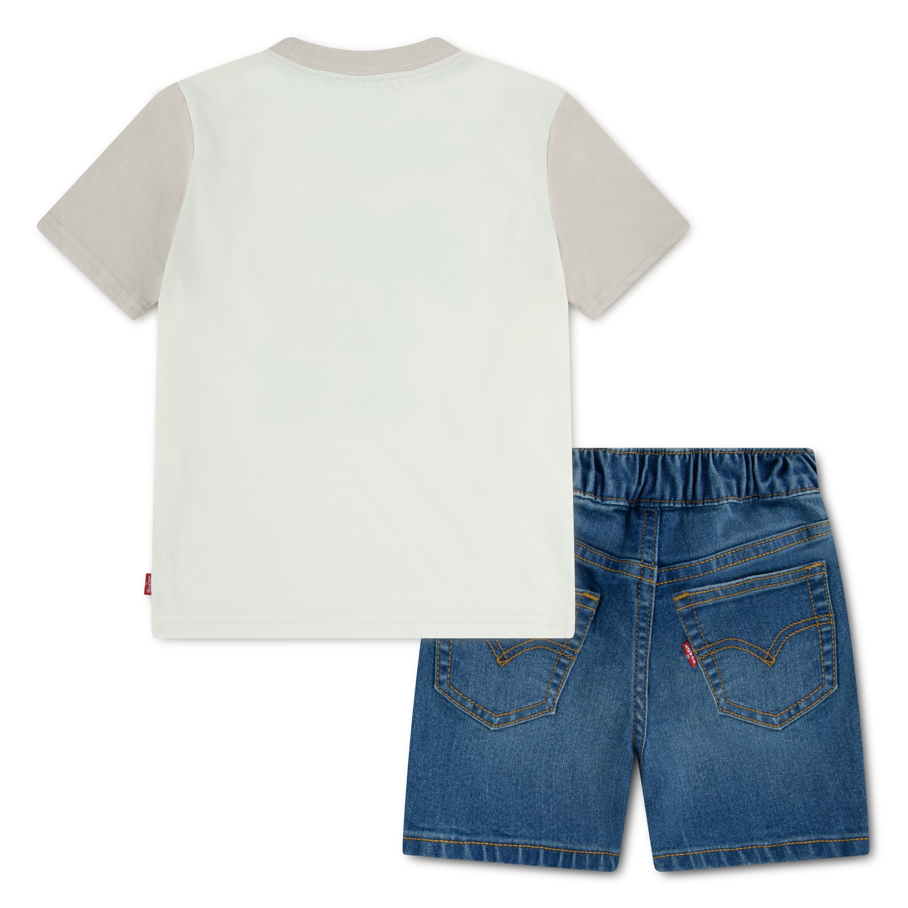 Levi's Boys 2-Piece Palm Tree T-Shirt & Denim Shorts Set(Toddler)