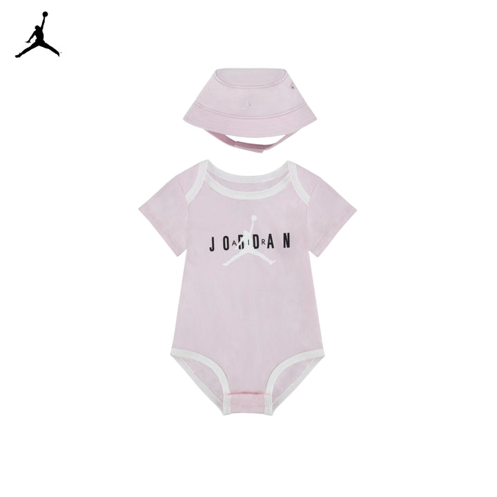 Jordan 2-Piece Bucket Hat & Bodysuit Set (Newborn)