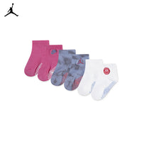Jordan Girls 3-Pack Jeans & Bling Non-Slip Grip Ankle Socks (Infant)