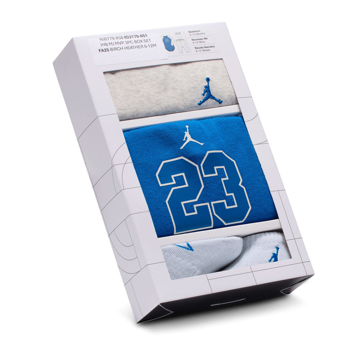 Jordan Boys 3-Piece MJ MVP Bodysuit, Pants & Socks Gift Set (Infant)