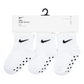 Nike 3-Pack Core Swoosh Non-Slip Grip Ankle Socks (Infant)