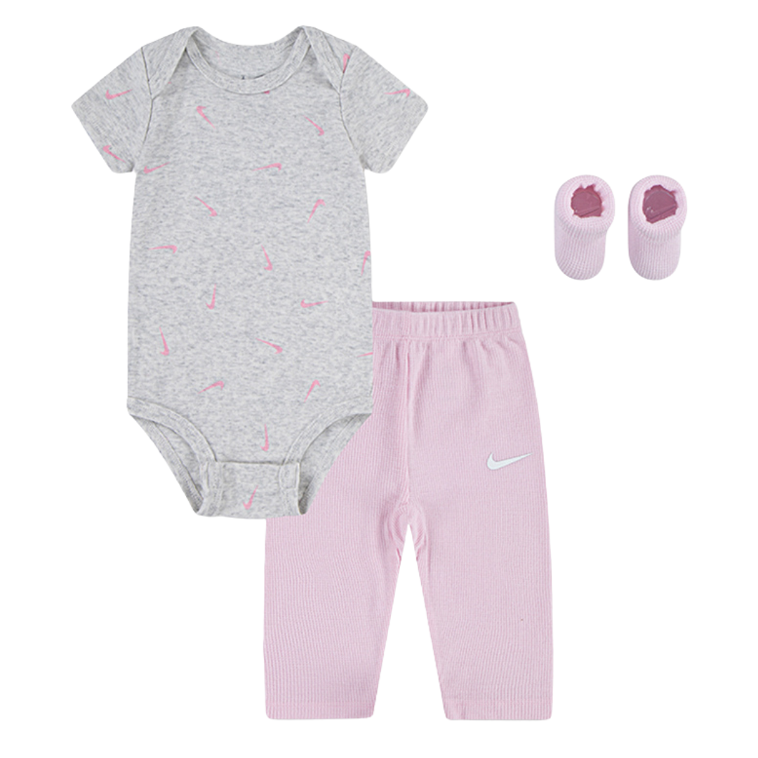 Nike 3-Piece Bodysuit, Pants & Booties Gift Set (Infant)