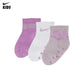 Nike Girls 3-Pack Lace It Up Scallop Ankle Socks Set (Infant)