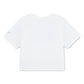 Nike Girls Swoosh Sparkle Boxy T-Shirt (Little Kids)