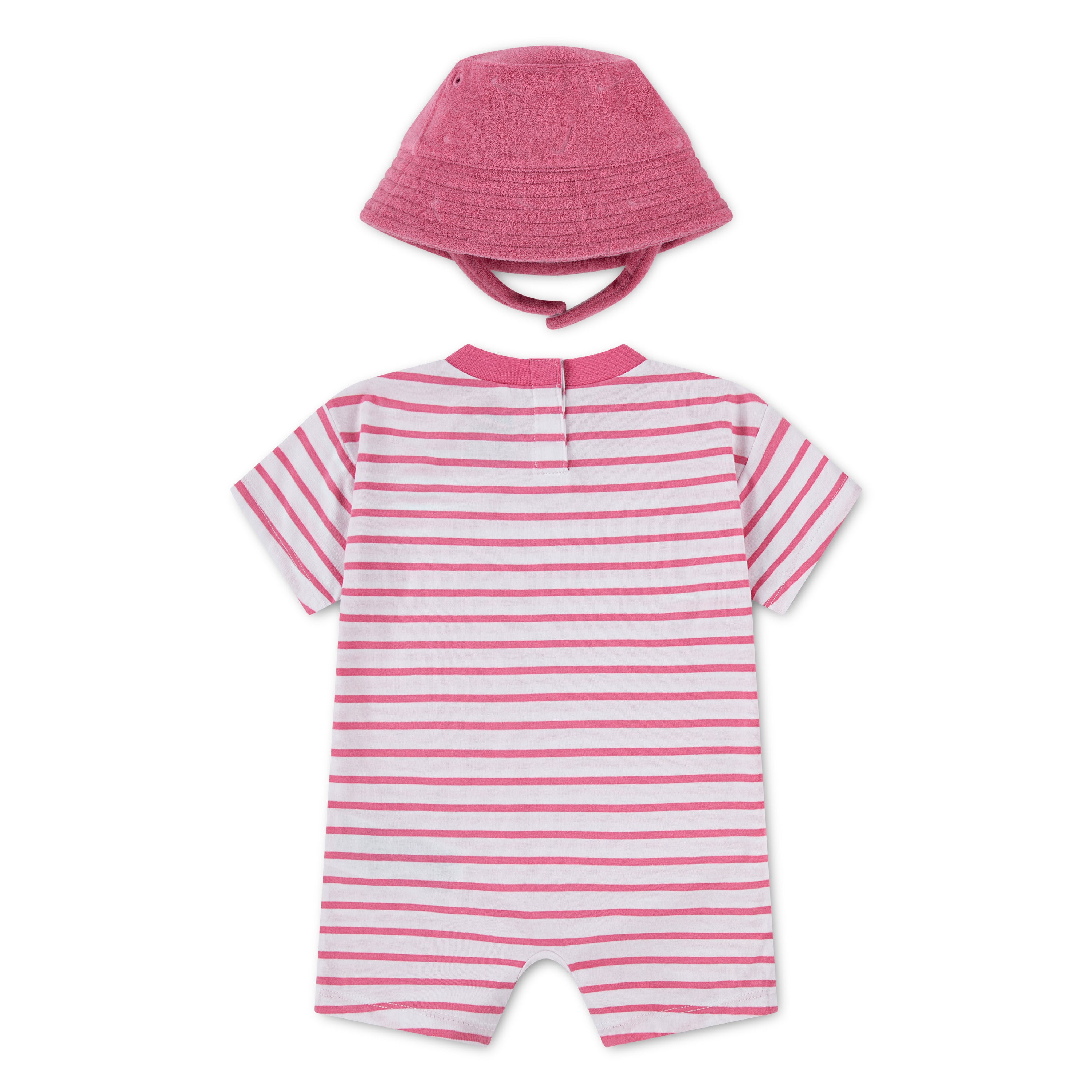 Nike 2-Piece Towel Terry Romper & Bucket Hat Set (Infant)