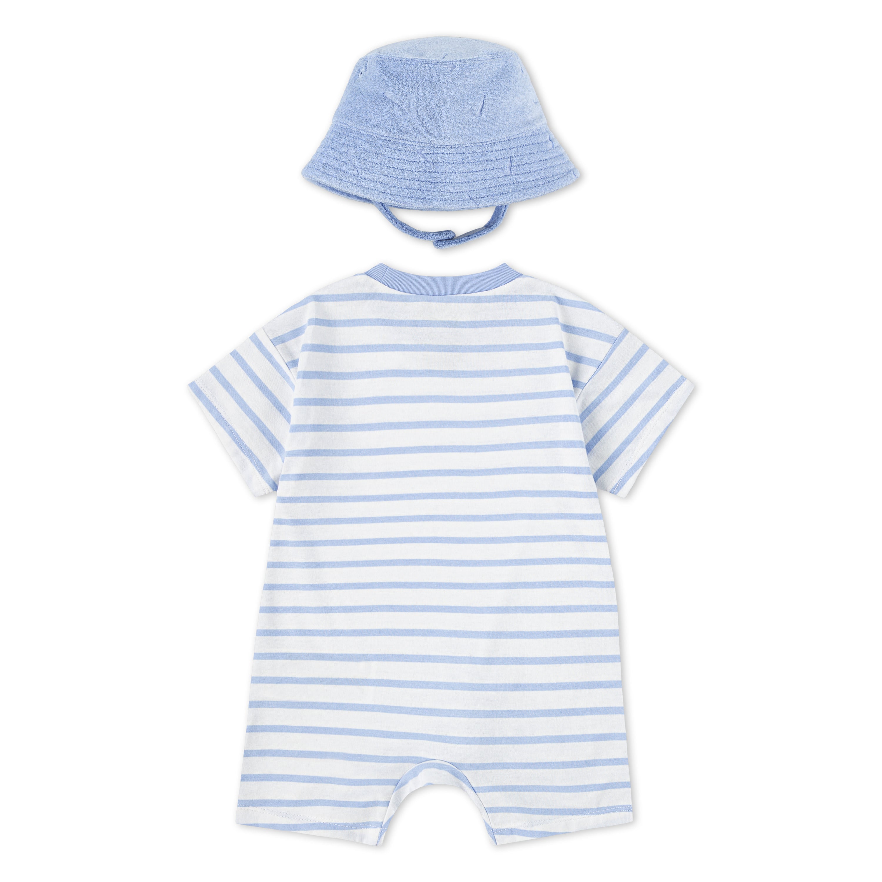 Nike 2-Piece Towel Terry Romper & Bucket Hat Set (Infant)