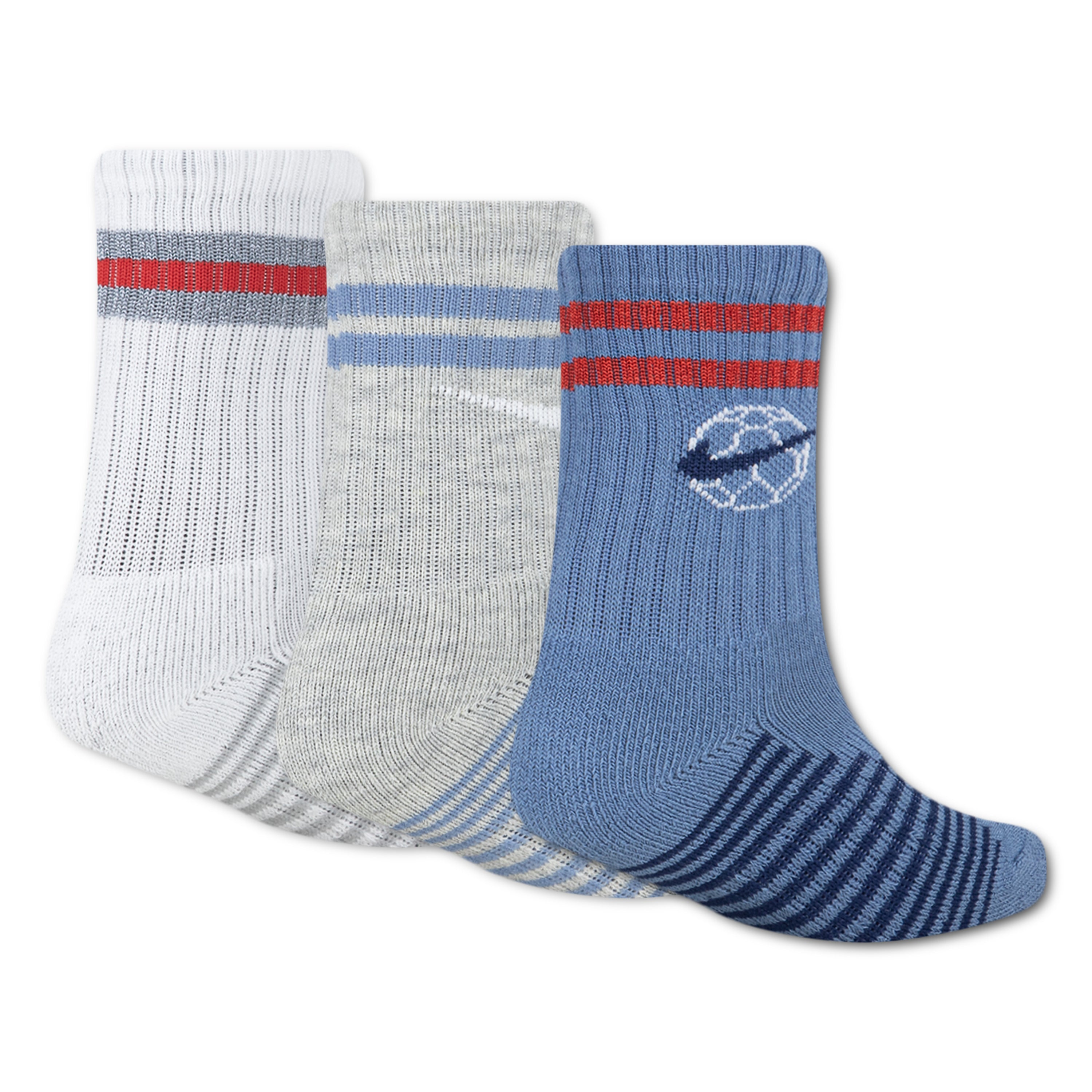 Nike Boys 3-Pack Goal Mode Crew Socks (Little Kids)