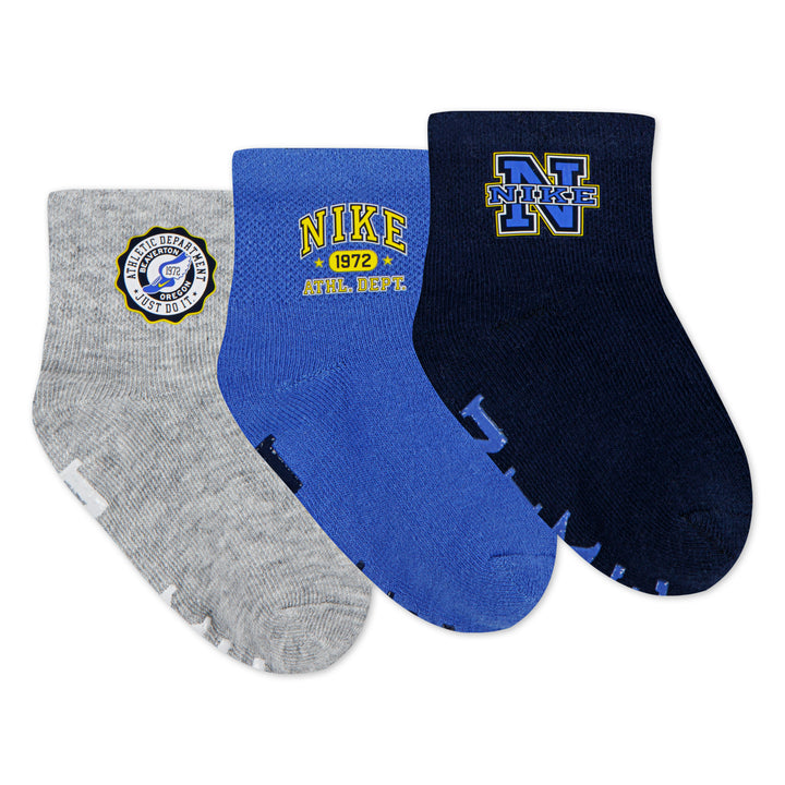 Nike 3-Pack Phys Ed Gripper Socks (Infant)