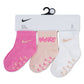 Nike Girls 3-Pack Non-Slip Lightweight Ankle Socks (Infant)