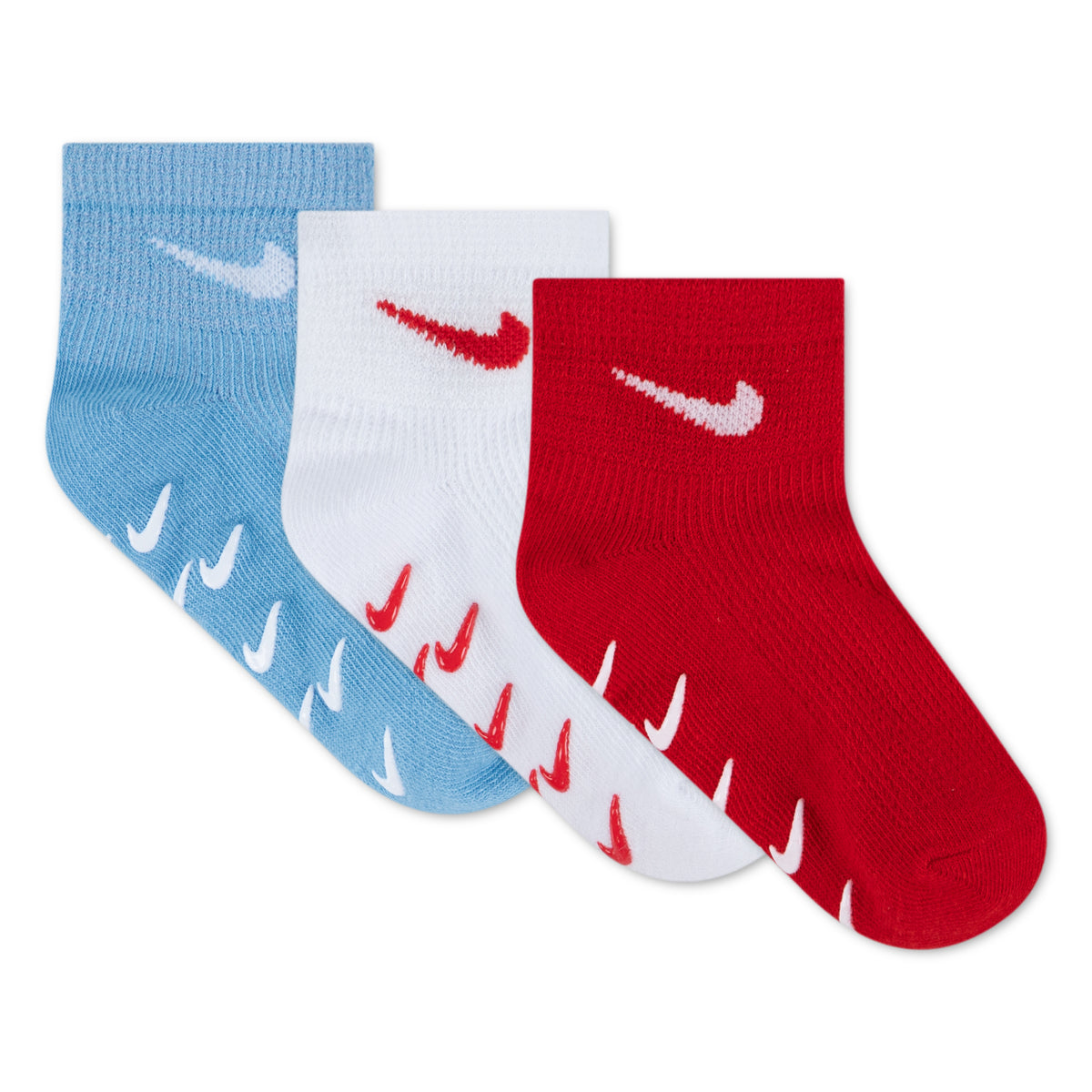 Nike Boys 3-Pack Multisport Waffle Grip Socks (Infant)