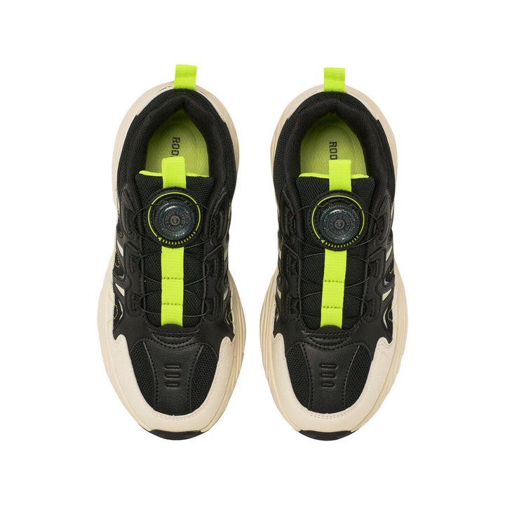 Rookie Chunky Sneaker Black/Off-White (Little Kids)