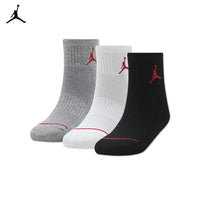 Jordan 3-Pack Jumpman Quarter Ankle Socks (Big Kids)