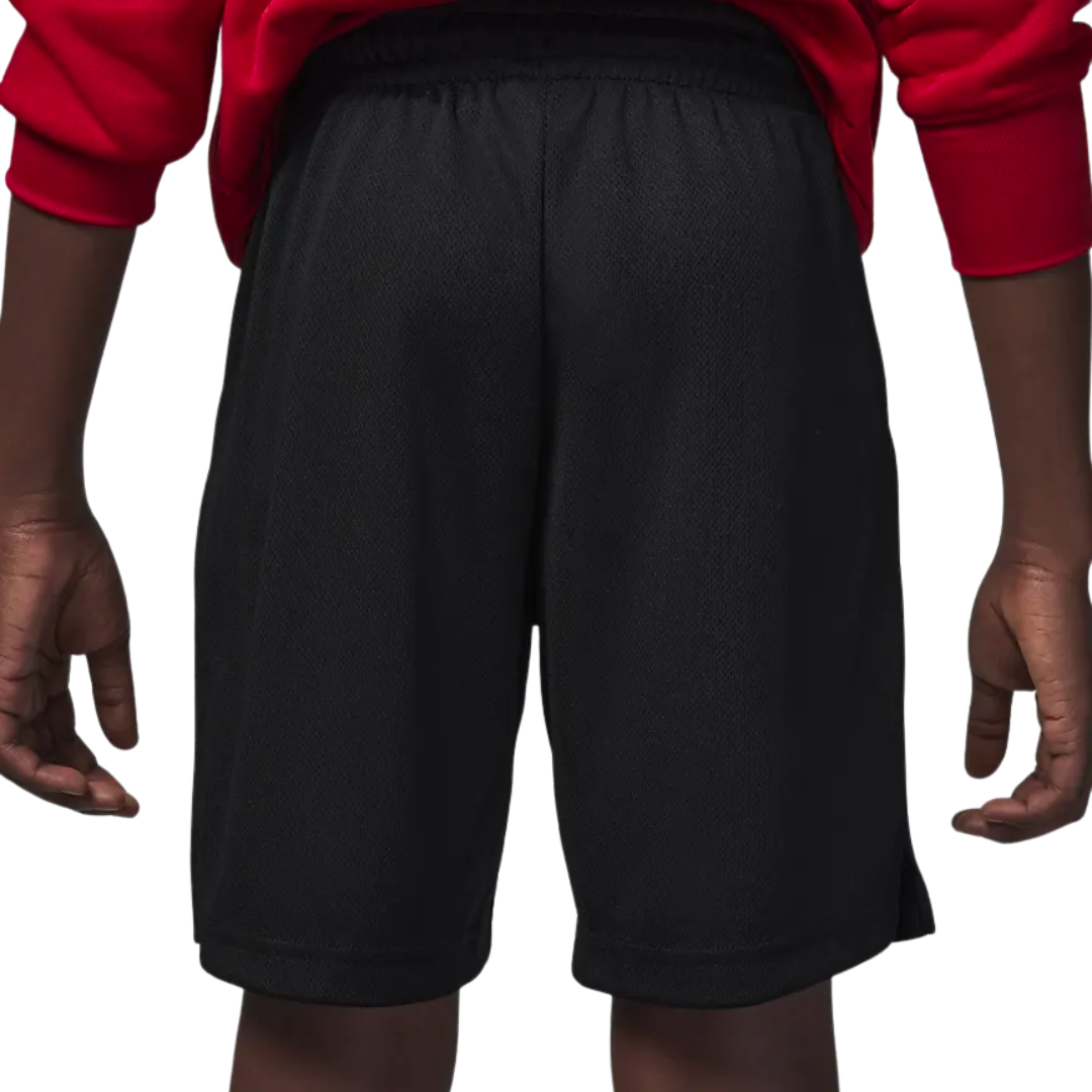 Jordan Boys Essentials Graphic Mesh Black Shorts (Big Kids)