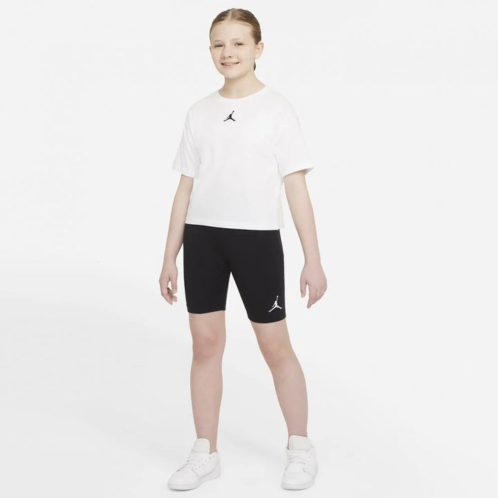 Jordan Girls Essentials Black Bike Shorts (Big Kids)