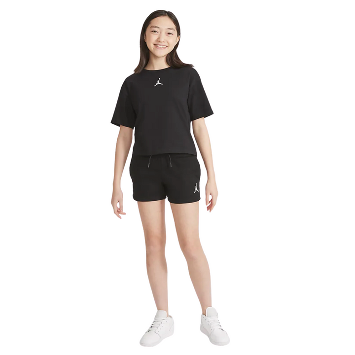 Jordan Girls Essentials Black Shorts (Big Kids)